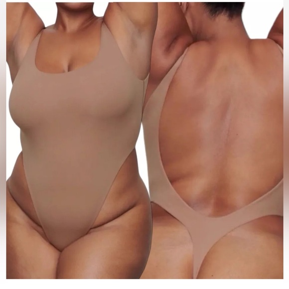 NWT Skims Fits Everybody High Cut Body Suit Sz 3X Color Cocoa - Picture 7 of 10